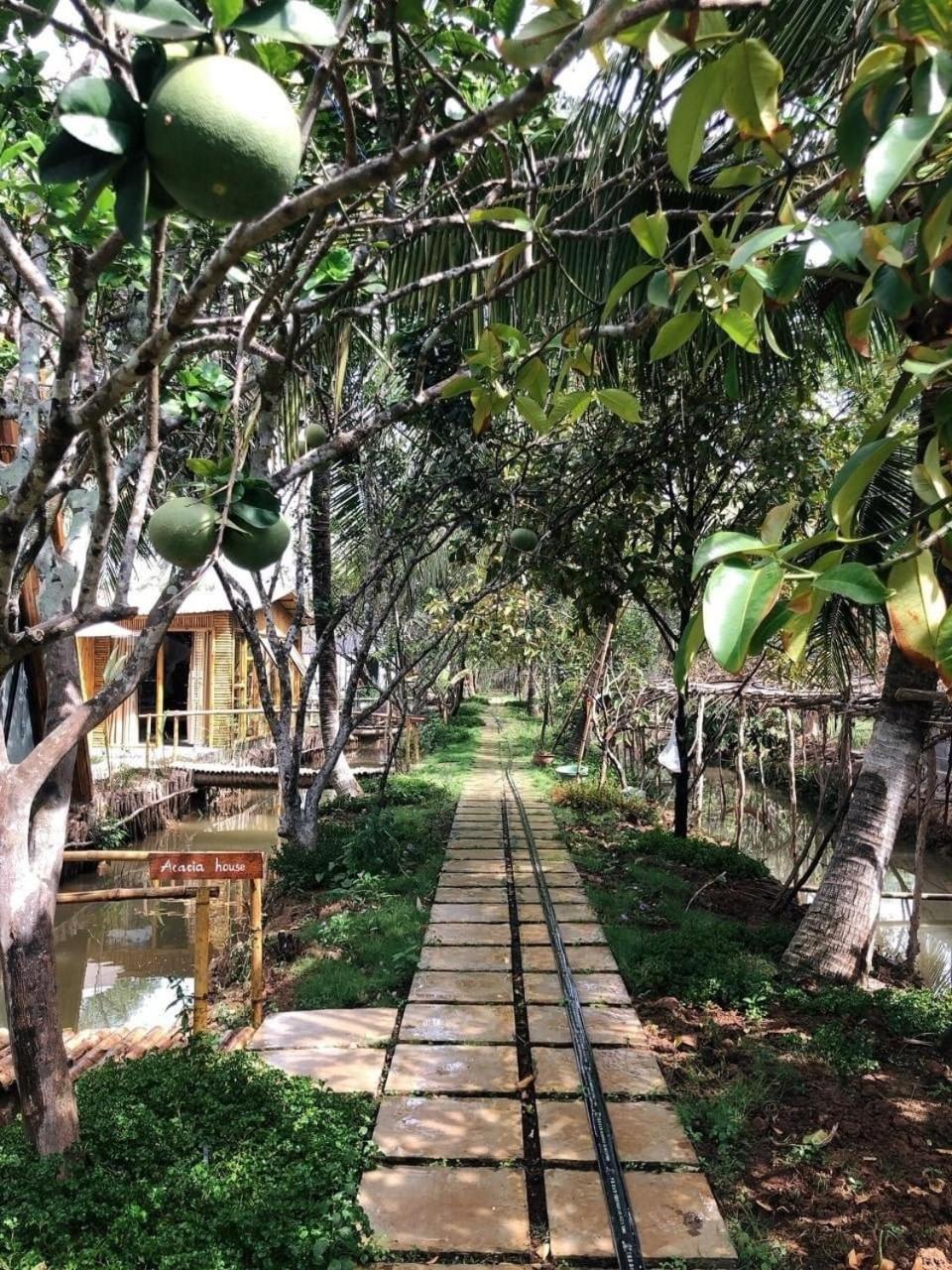 Hide Away Bungalows In Ben Tre City Bagian luar foto